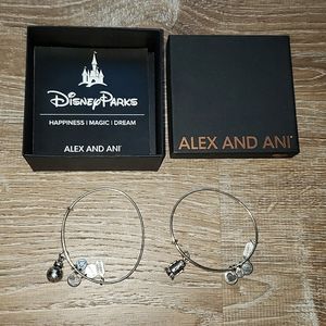 Set of 2: Disney Parks Alex and Ani Star Wars BB-8 R2D2 bracelets